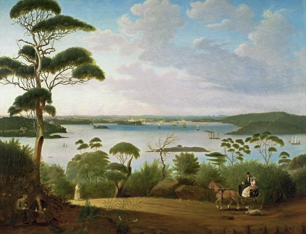 Sydney Harbour looking towards Sydney od Jacob Janssen