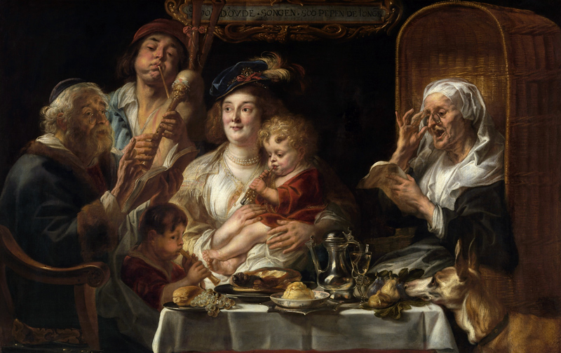 J.Jordaens / Family Concert / Ptg./ 1638 od Jacob Jordaens