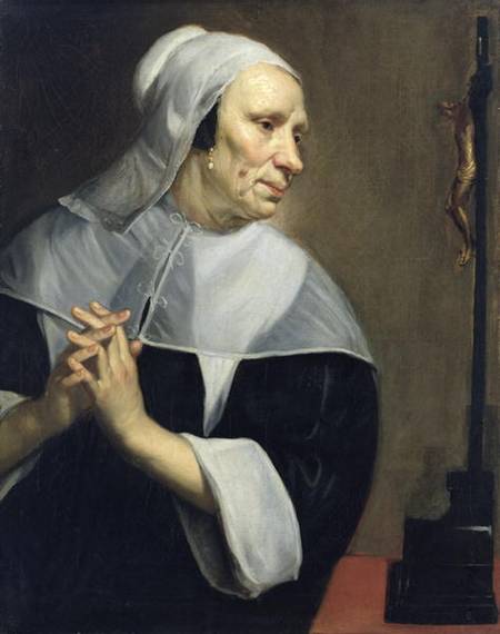 Old Woman Praying od Jacob van Oost