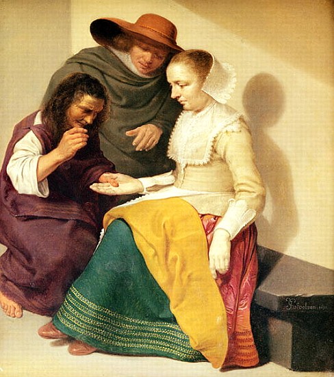 The Fortune Teller, 1631 (oil on copper) od Jacob van Velsen