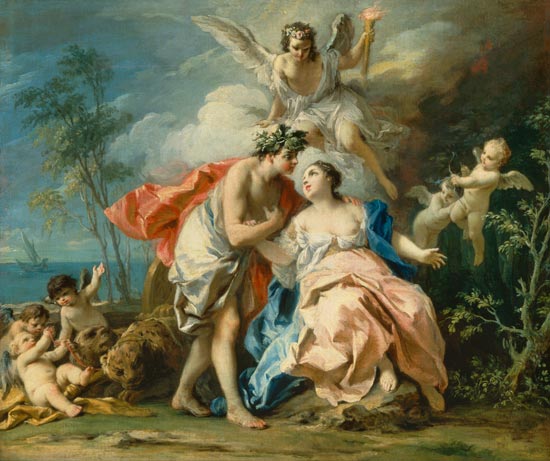 Bacchus and Ariadne od Jacopo Amigoni