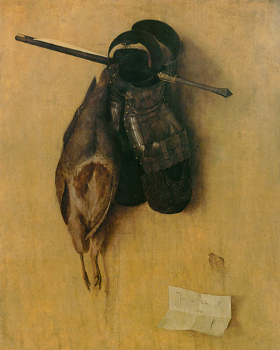 Still life with partridge, arrow and gloves od Jacopo de Barbari