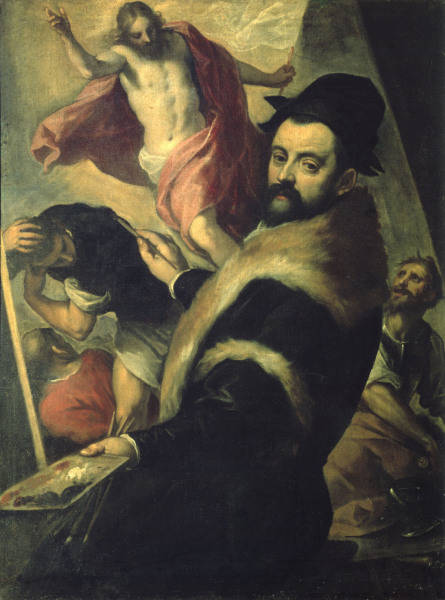 Palma il Giovane / Self-portrait od Jacopo Palma