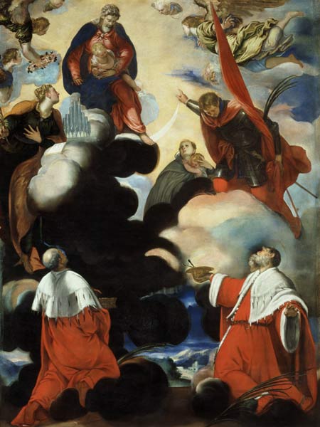 J.Tintoretto /Madonna w.Cosmas & Damian od Jacopo Robusti Tintoretto