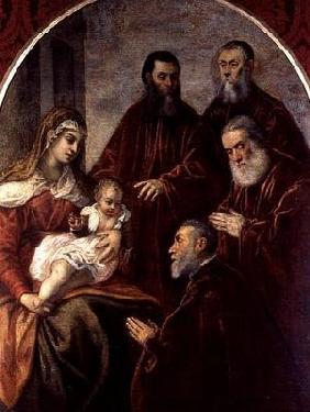 Madonna and Child with Senators