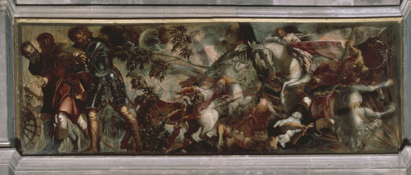 Tintoretto / St.Roche in Battle / c.1582 od Jacopo Robusti Tintoretto