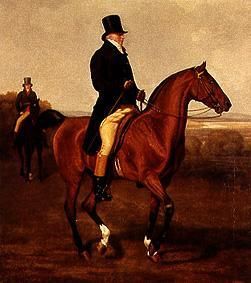 Portrait the Francis Augustus's Lord of Heathfield to horse od Jacques-Laurent Agasse