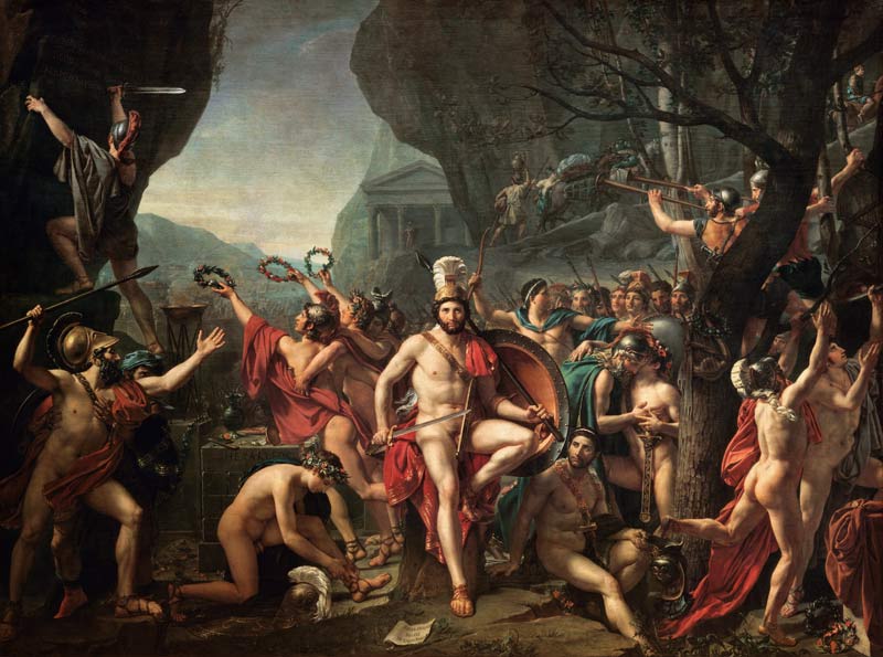 Leonidas to the Thermopylen od Jacques Louis David
