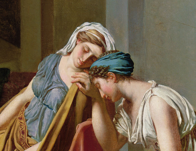 The Oath of Horatii, 1784 (detail of 2290) od Jacques Louis David