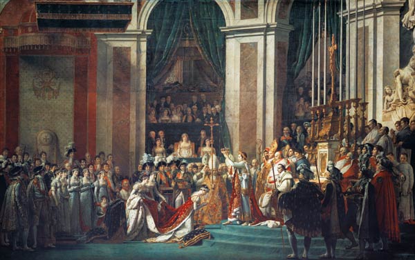 The Coronation of Napoleon at Notre-Dame de Paris on December 2, 1804 od Jacques Louis David