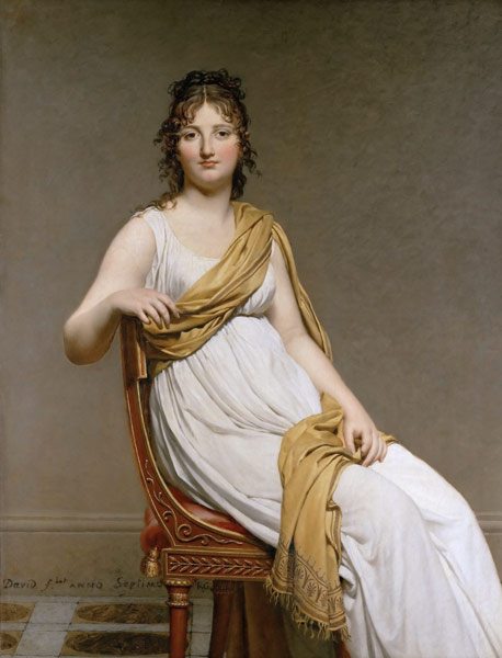 Portrait of Madame Raymond de Verninac, née Henriette Delacroix od Jacques Louis David