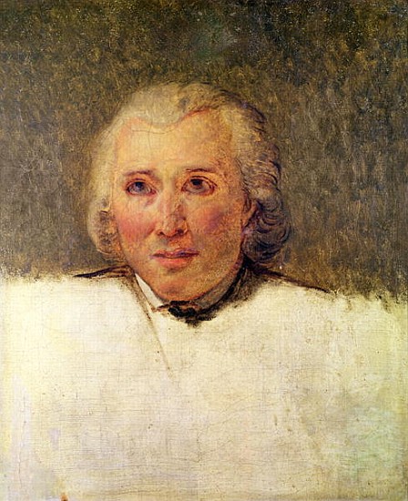 Portrait of Henri Gregoire (1750-1831) study for the Tennis Court Oath od Jacques Louis David