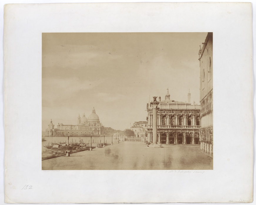 Venice. View from Molo to S. Maria della Salute od Jakob August Lorent