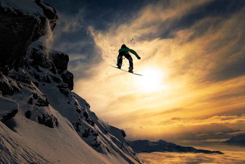 Sunset Snowboarding od Jakob Sanne