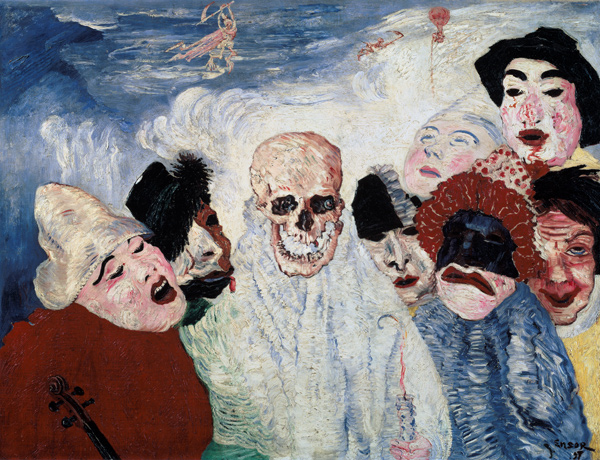Masks Confronting Death od James Ensor
