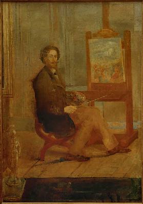 Ensor at his easel