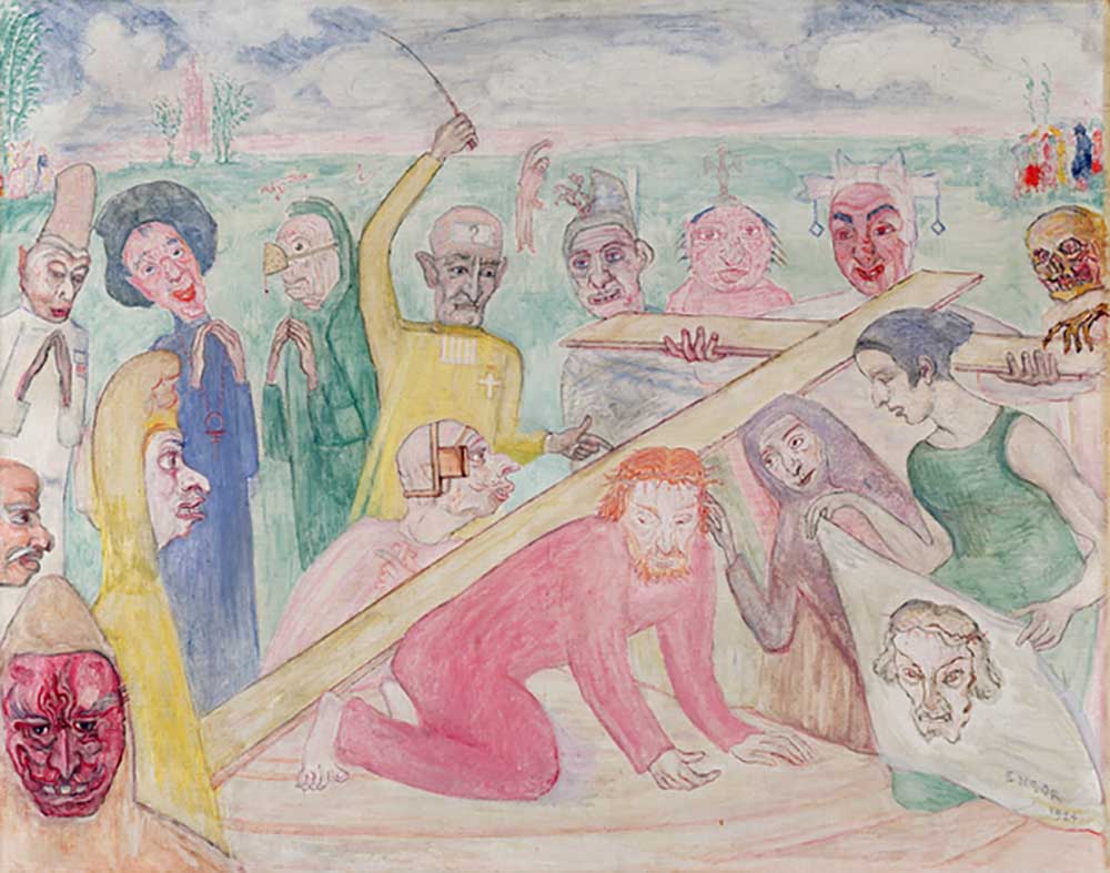 La Montee Au Calvaire - The Road to Calvary, 1924 od James Ensor