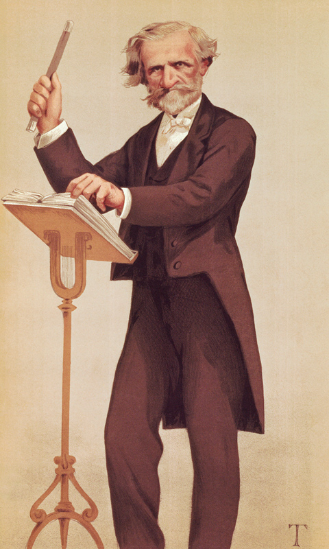 Giuseppe Verdi (cartoon) od James Jacques Tissot