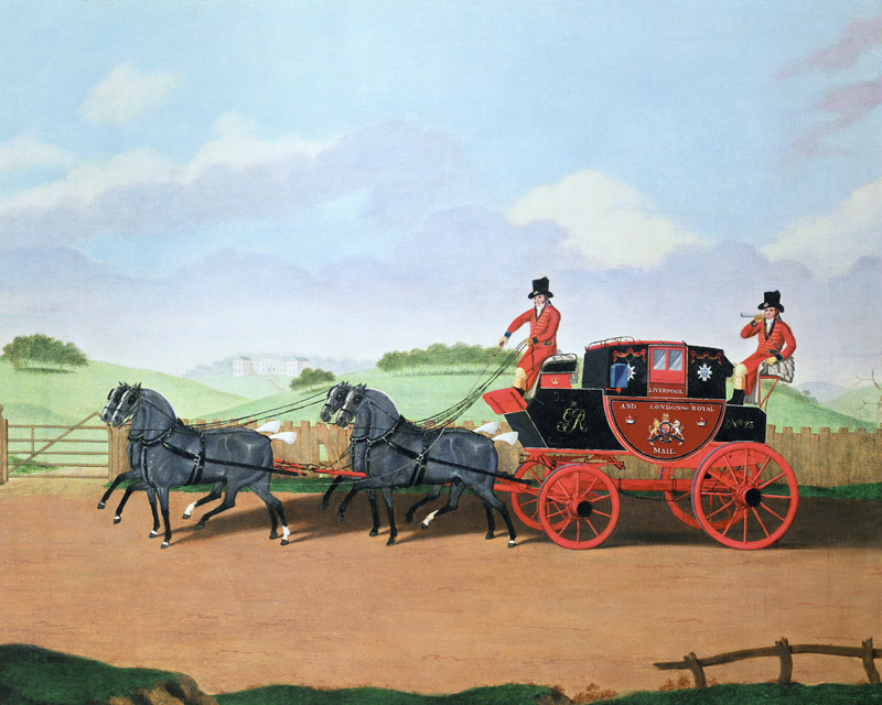 The Liverpool and London Royal Mail Coach od James Pollard