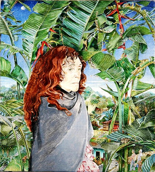Portrait of the Procuress Dona Oliva, 1987 (oil on canvas)  od  James  Reeve