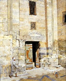 Doorway in Cairo, 1986 (oil on canvas) 