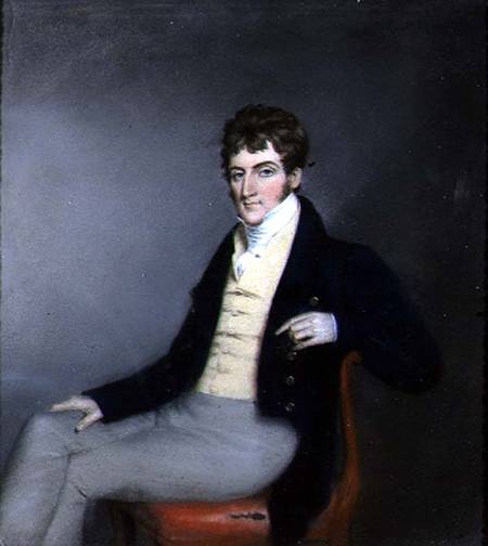 Portrait of a Gentleman in a Yellow Waistcoat od James Sharples