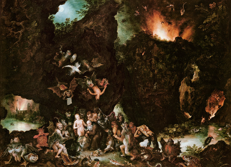 The Temptation of St. Anthony - Hell od Jan Brueghel d. Ä.