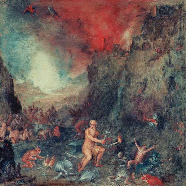 Brueghel / Forge of Vulkan od Jan Brueghel d. J.