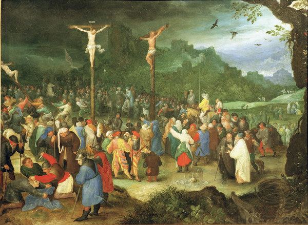 J.Brueghel d.Ä., Kreuzigung Christi od Jan Brueghel d. J.