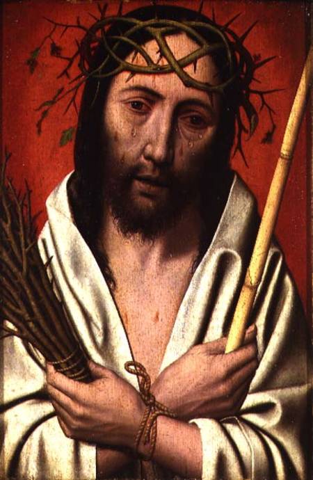 Christ Crowned with Thorns (oak panel) od Jan Mostaert