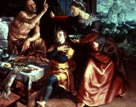 Isaac blessing Jacob od Jan Sanders van Hemessen