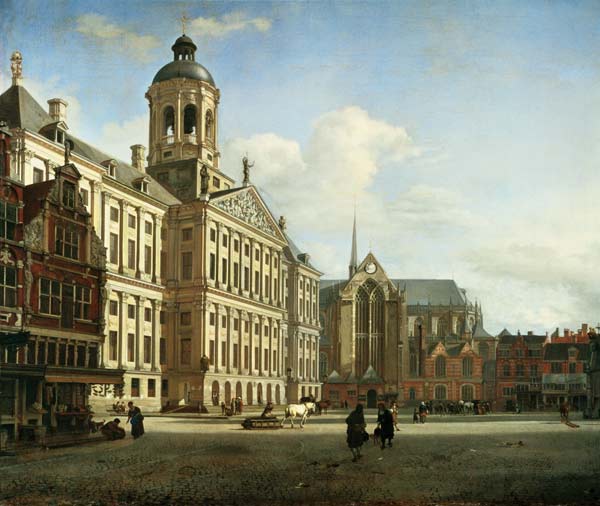 The New Town Hall, Amsterdam od Jan van der Heyden