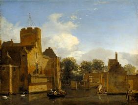 View of Schloss Leonersloot, Holland