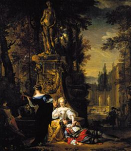 Gallant society in the open od Jan Weenix