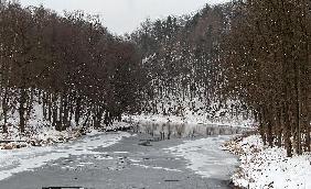 Die Zschopau im Winter