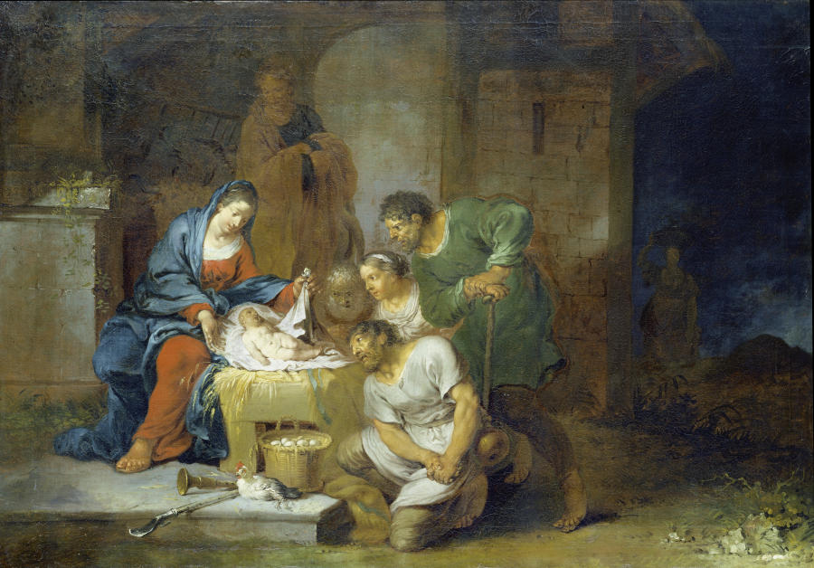 The Adoration of the Shepherds od Januarius Zick