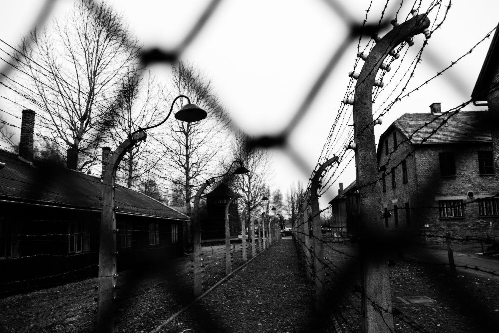 Behind the fences - Auschwitz I od Javier Palacios Prieto