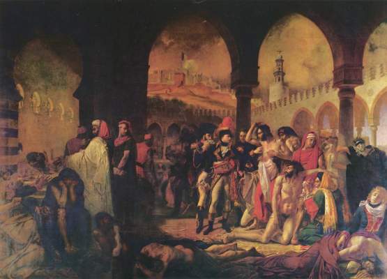 Bonaparte Visiting the Plague Stricken at Jaffa od Jean-Antoine Gros
