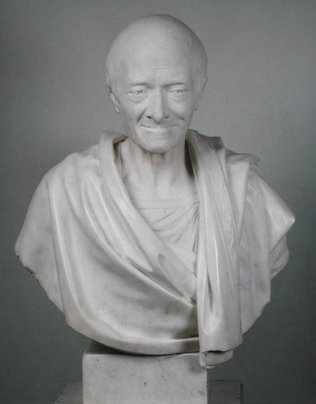 Bust of Voltaire (1694-) od Jean-Antoine Houdon
