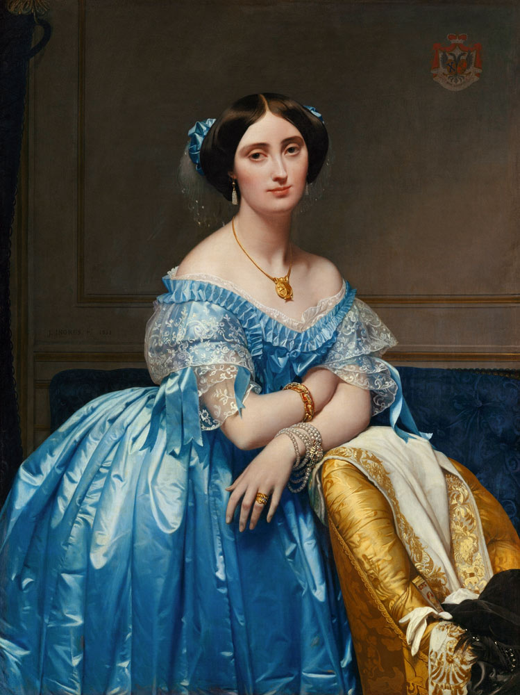 Portrait of the Princesse de Broglie od Jean Auguste Dominique Ingres