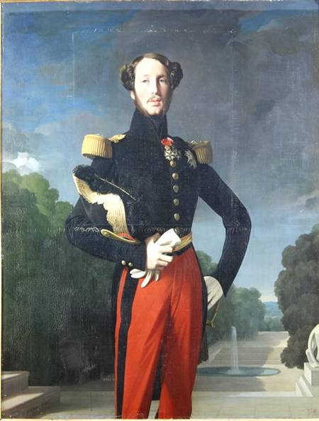 Ferdinand-Philippe (1810-42) Duke of Orleans in the Park at Saint-Cloud od Jean Auguste Dominique Ingres