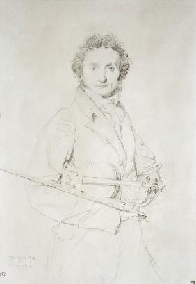 Portrait of Niccolo Paganini (1782-1840)