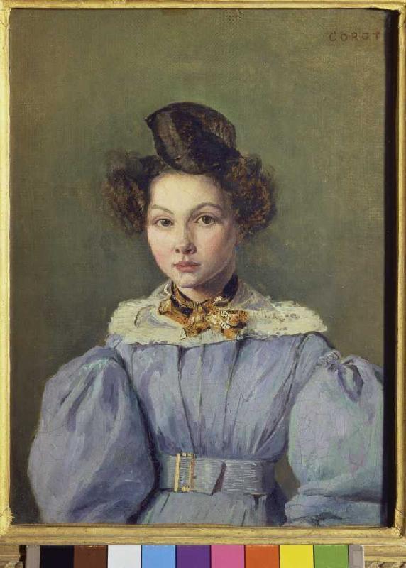 Portrait the Marie-Louise Sennegan od Jean-Babtiste-Camille Corot