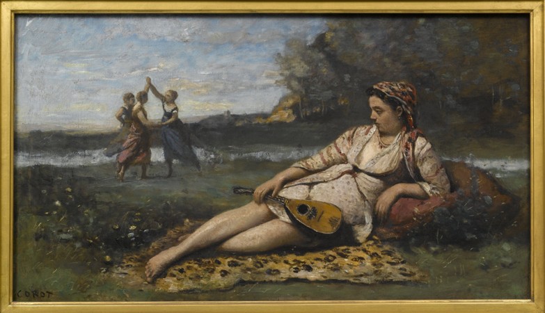 Young Women of Sparta (Jeunes filles de Sparte) od Jean-Babtiste-Camille Corot