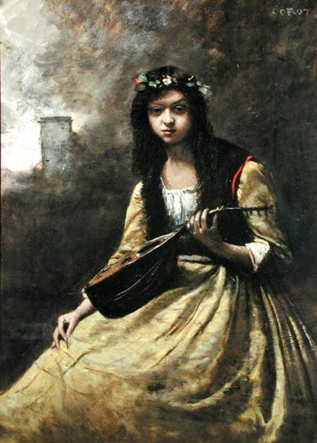 La Zingara od Jean-Babtiste-Camille Corot