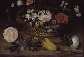 Basket with flowers