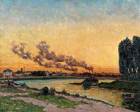 Setting Sun at Ivry, c.1872-73