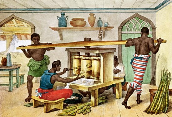 Small Portable Sugar Mill, illustration from ''Voyage Pittoresque et Historique au Bresil'' od Jean Baptiste Debret