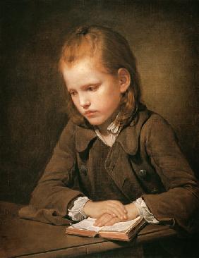 boy with schoolbook