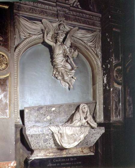 Tomb of the mother of Charles Le Brun od Jean Baptiste I Tuby